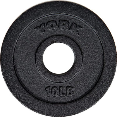 10 lbs. Int'l Cast Iron Olympic Plate - Black - **PAIRS ONLY**