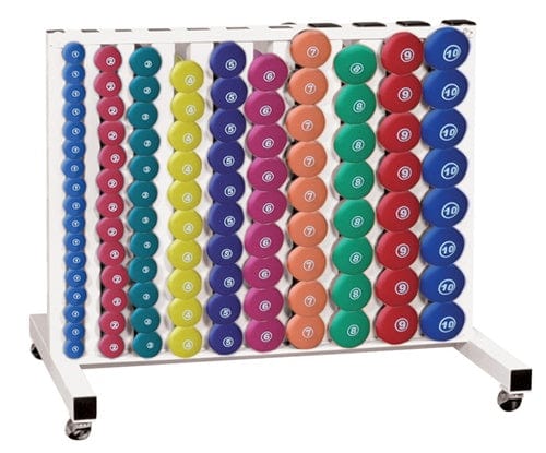 York Barbell Neoprene Round Club Pack - Multi-colored (Rack included - 69032) 15012