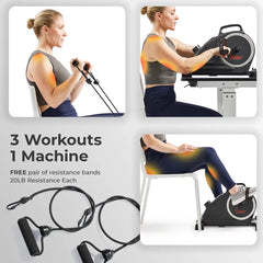 Sunny Health & Fitness Magnetic Smart Mini Exercise Pedal Cycle - SF-B020026SMART