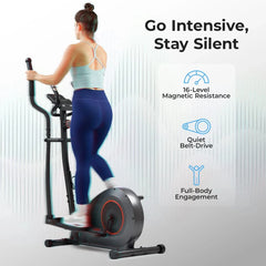 Sunny Health & Fitness Corezy 16-Level Smart Magnetic Resistance Elliptical - SF-E324005