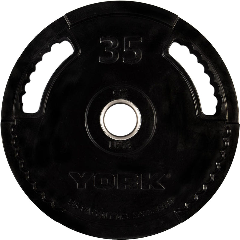 35 lb.    G2 Dual Grip Thin Line Rubber Encased Olympic Plate