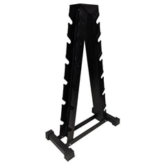 2 Sided A-Frame Dumbbell Rack - Black   Accommodates Rubber Hex or Chrome  (Any 6 prs. 2.5 - 30)