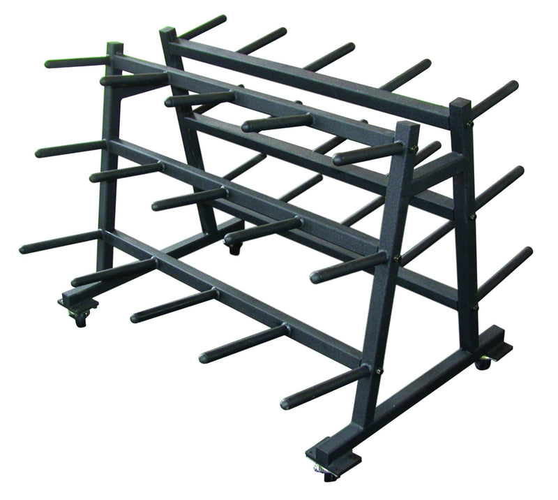 Mobile Aerobic Set Rack - Black