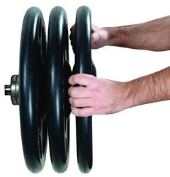 "ISO-GRIP"  25 lb Steel Composite Olympic Grip Plate - Black