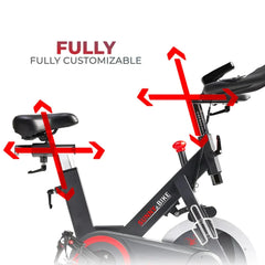 Sunny Health & Fitness Premium Indoor Cycling Smart Stationary Bike with Exclusive Sunny Fit® App Enhanced Bluetooth Connectivity - SF-B1805SMART