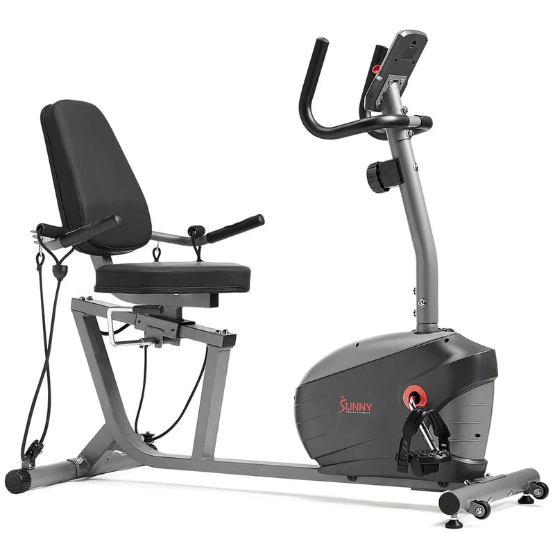 Sunny Health & Fitness Performance Interactive Series Recumbent Exercise Bike with Exclusive SunnyFit™ App Enhanced Bluetooth Connectivity - SF-RB420031