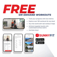 Sunny Health & Fitness Premium Indoor Cycling Smart Stationary Bike with Exclusive Sunny Fit® App Enhanced Bluetooth Connectivity - SF-B1805SMART