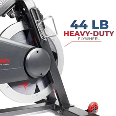 Sunny Health & Fitness Premium Indoor Cycling Smart Stationary Bike with Exclusive Sunny Fit® App Enhanced Bluetooth Connectivity - SF-B1805SMART