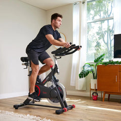 Sunny Health & Fitness Premium Indoor Cycling Smart Stationary Bike with Exclusive Sunny Fit® App Enhanced Bluetooth Connectivity - SF-B1805SMART