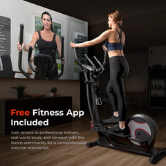 Sunny Health & Fitness Pro Smart Elliptical Trainer With 15 Levels of Magnetic Resistance - SF-E323050