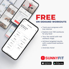 Sunny Health & Fitness Premium Magnetic Resistance Smart Recumbent Bike with Exclusive SunnyFit® App Enhanced Bluetooth Connectivity