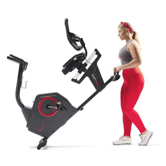 Sunny Health & Fitness Premium Magnetic Resistance Smart Recumbent Bike with Exclusive SunnyFit® App Enhanced Bluetooth Connectivity