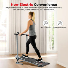 Sunny Health & Fitness SF-T1407M Manual Walking Treadmill