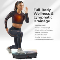 Sunny Health & Fitness Vibration Platform Exercise Machine with Resistance Band - SF-VP822056