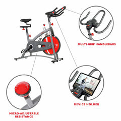 Sunny Health & Fitness SF-B1423 Belt Drive Indoor Cycling Bike