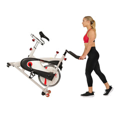 Sunny Health & Fitness 40lb Flywheel Belt Drive Indoor Cycle Bike w/ Clipped Pedals - SF-B1509