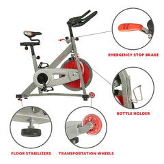 Sunny Health & Fitness Pro II Indoor Cycling Bike with Device Mount and Advanced Display – SF-B1995