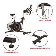 Sunny Health & Fitness Belt Drive Magnetic Indoor Cycling Bike - SF-B1709