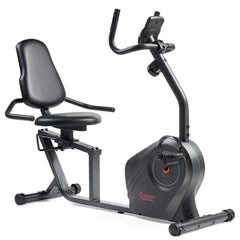 Sunny Health & Fitness Smart Magnetic Resistance Recumbent Bike with Easy Adjustable Seat - SF-RB4616SMART