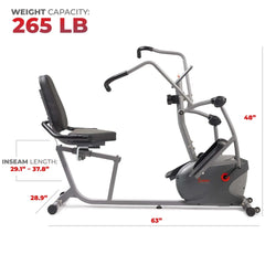 Sunny Health & Fitness Performance Interactive Series Recumbent Elliptical SF-RBE420035