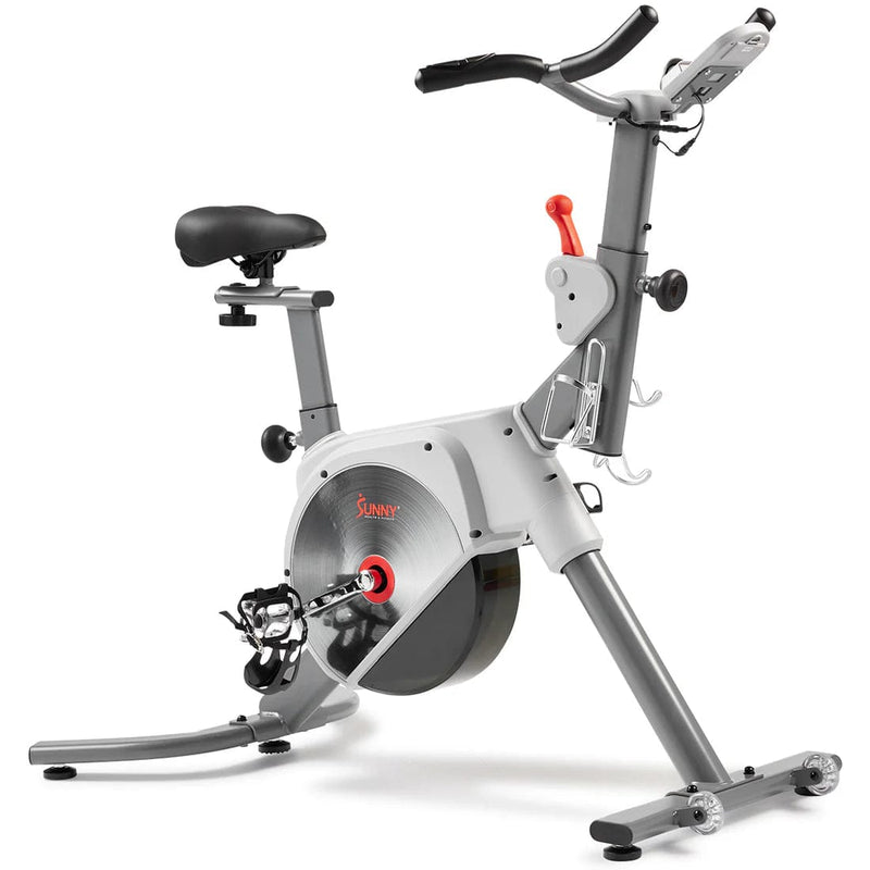 Sunny Health & Fitness Prime Magnetic Belt Drive Indoor Cycling Bike with Two Stage Transmission, Emergency Lever, and Exclusive SunnyFit® App Bluetooth Connectivity - SF-B122061