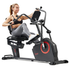 Sunny Health & Fitness Smart Recumbent Cross Trainer Elliptical Exercise Bike – SF-RB4886 SMART