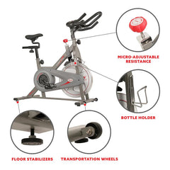 Sunny Health & Fitness Synergy Magnetic Indoor Cycling Bike - SF-B1879