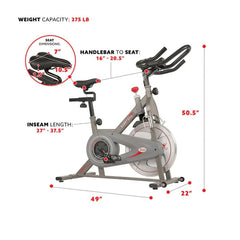 Sunny Health & Fitness Synergy Magnetic Indoor Cycling Bike - SF-B1879