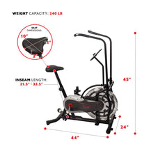 Sunny Health & Fitness Zephyr Air Bike SF-B2715