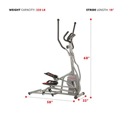 Sunny Health & Fitness Magnetic Elliptical Trainer - SF-E3810