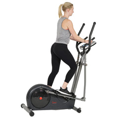 Sunny Health & Fitness Essentials Series Magnetic Smart Elliptical with Exclusive SunnyFit® App Enhanced Bluetooth Connectivity - SF-E322002