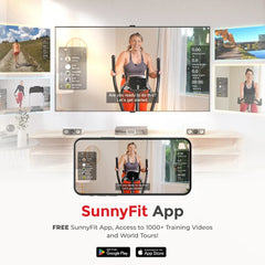 Sunny Health & Fitness Premium Elliptical Exercise Machine Smart Trainer with Exclusive SunnyFit® App Enhanced Bluetooth Connectivity