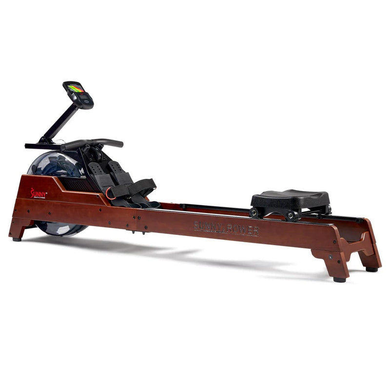 Sunny Health & Fitness Vertical Hydro Wooden Water Rowing Machine SF-RW522075