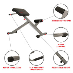 Sunny Health & Fitness 45 Degree Hyperextension Roman Chair SF-BH6629