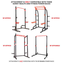 Sunny Health & Fitness U-Ring Attachment for Power Racks and Cages - SF-XFA005