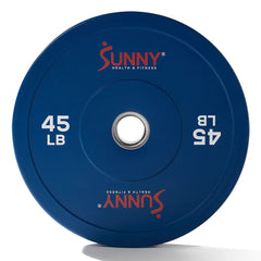 Sunny Health & Fitness Elite 2-inch Rubber Olympic Weight Plates 45-Pound - SF-OP01-45