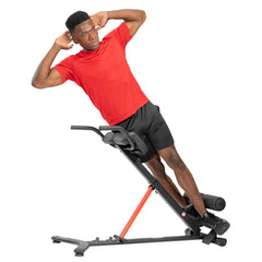 Sunny Health & Fitness Hyperextension Roman Chair with Dip Station - SF-BH620062