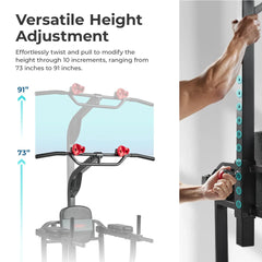 Sunny Health & Fitness Multifunctional & Adjustable Height Power Tower - SF-XF922081