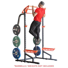 Sunny Health & Fitness Power Zone Half Rack Heavy Duty Performance Power Cage with 1000 LB Weight Capacity – SF-XF9933