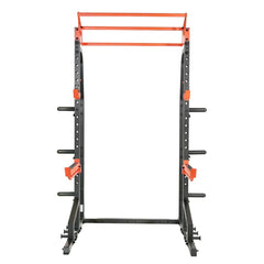 Sunny Health & Fitness Power Zone Half Rack Heavy Duty Performance Power Cage with 1000 LB Weight Capacity – SF-XF9933