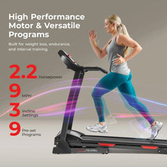 Sunny Health & Fitness Manual Incline SMART Treadmill - SF-T4400SMART