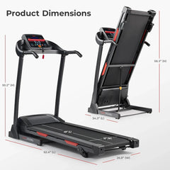 Sunny Health & Fitness Manual Incline SMART Treadmill - SF-T4400SMART